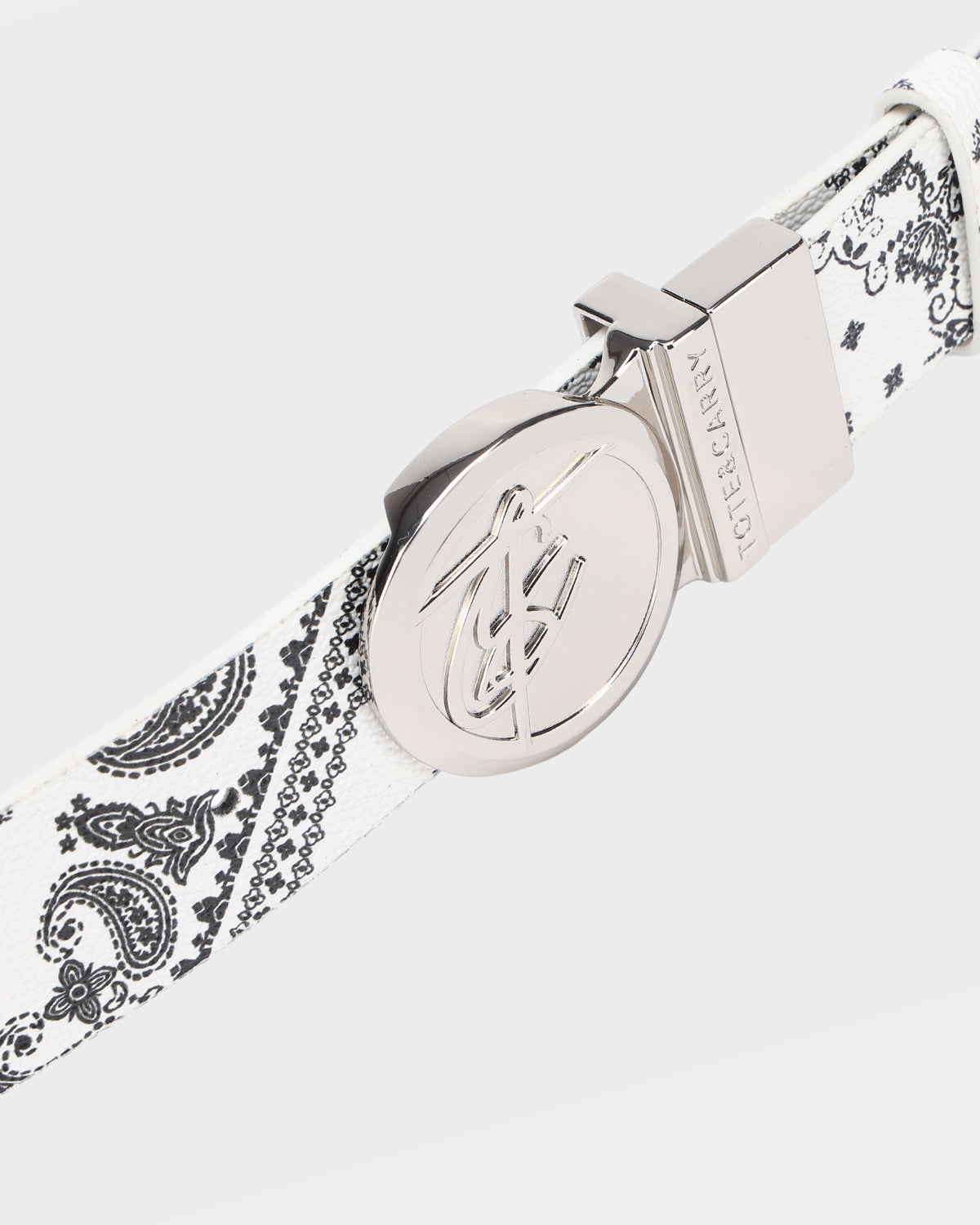 Paisley Belt in White