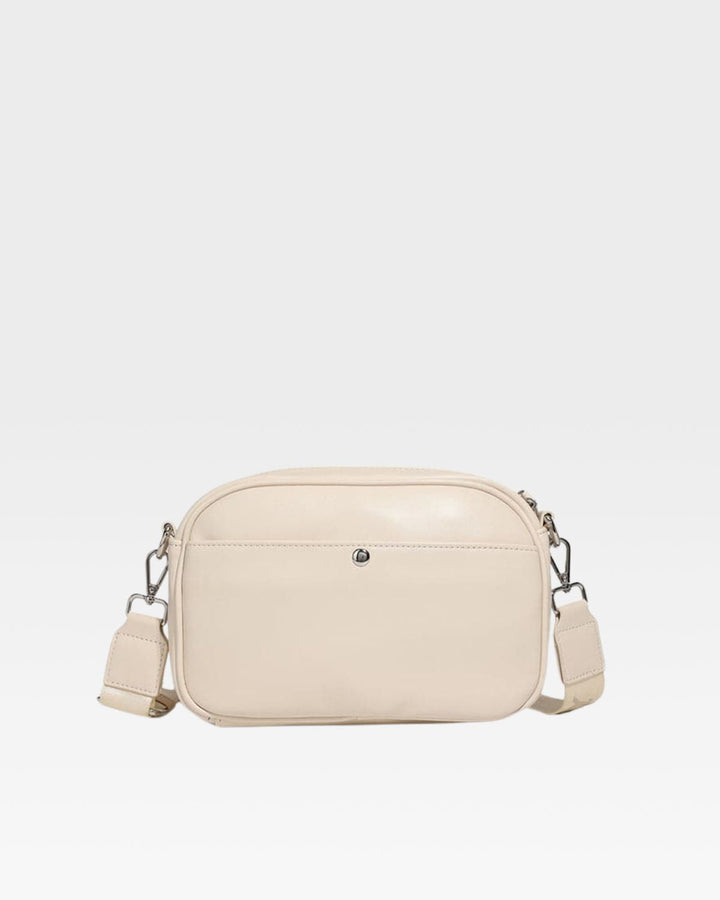 Paisley Crossbody Messenger Bag in Beige