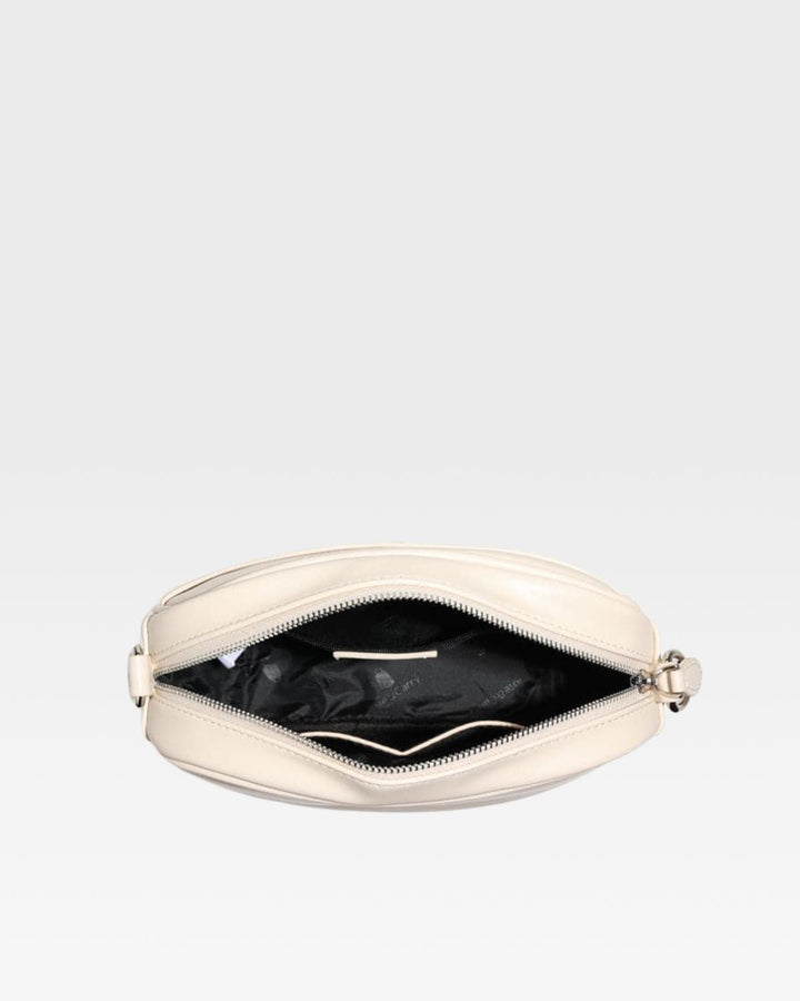 Paisley Crossbody Messenger Bag in Beige