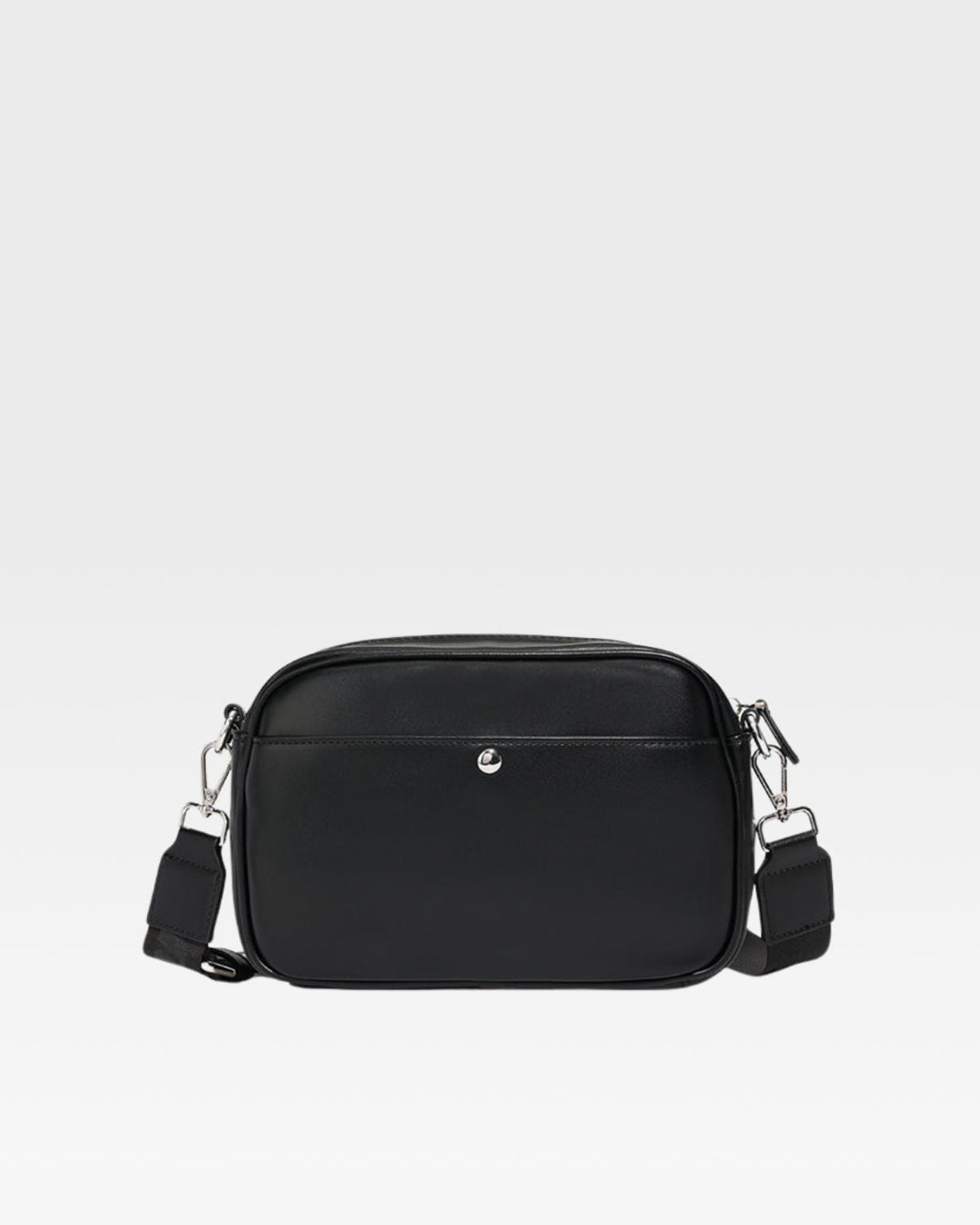 Paisley Crossbody Messenger Bag in Black