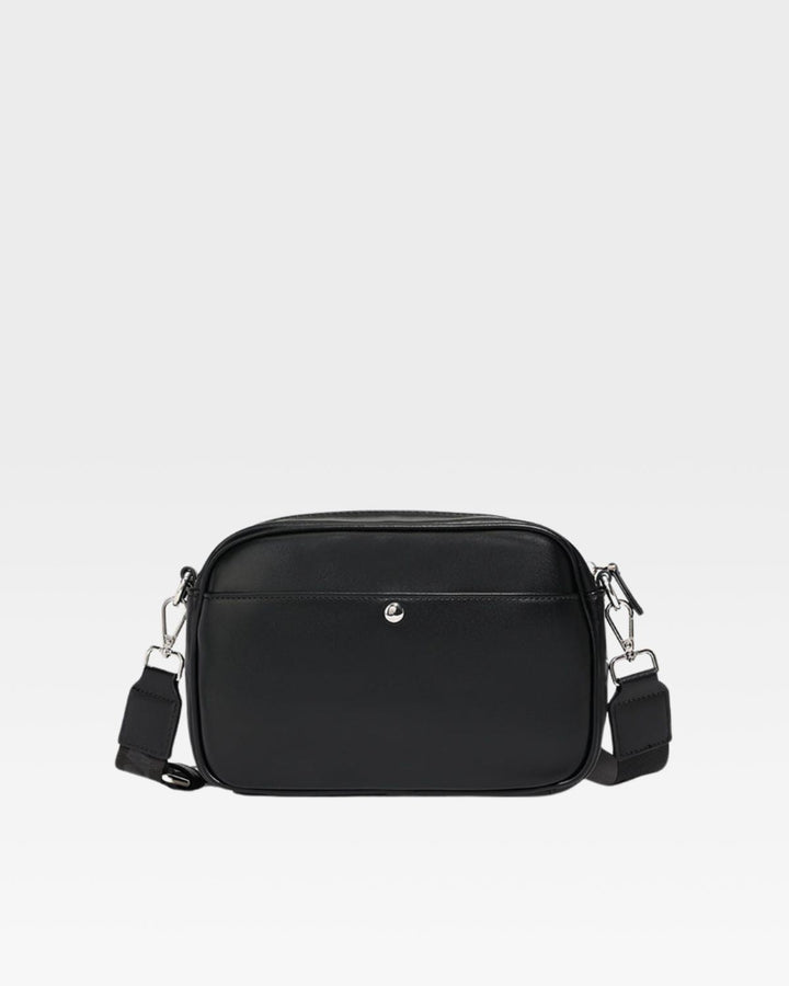 Paisley Crossbody Messenger Bag in Black