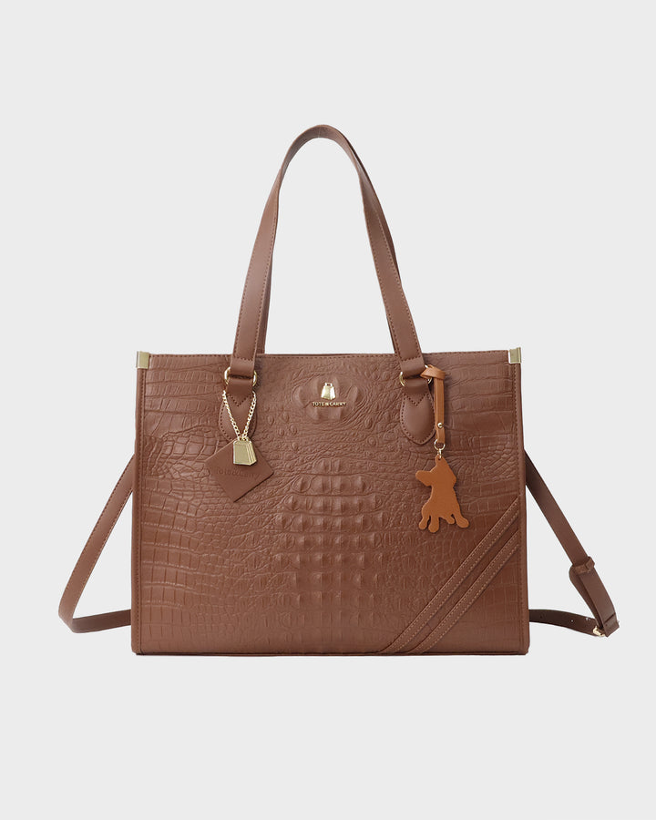 Paris Pup Key chain in Brown