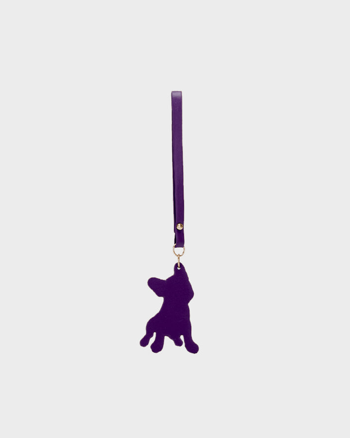 Paris Pup Key chain in Purple