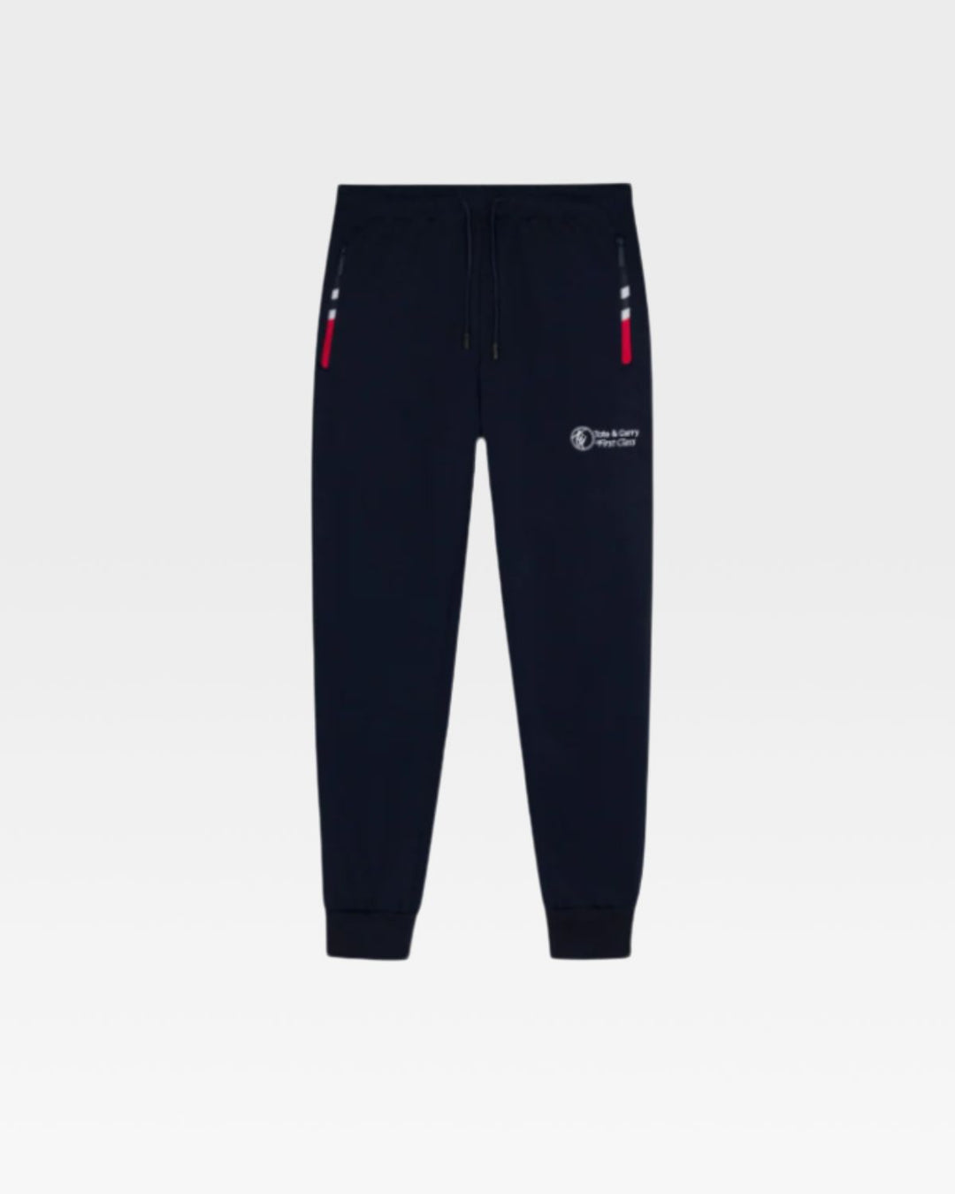 Pattern Tracksuit Set in Navy and Red