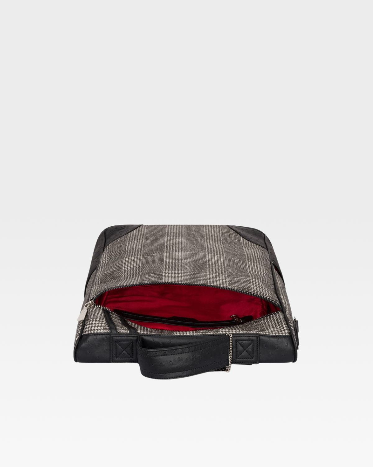 Plaid Travel Set in Black