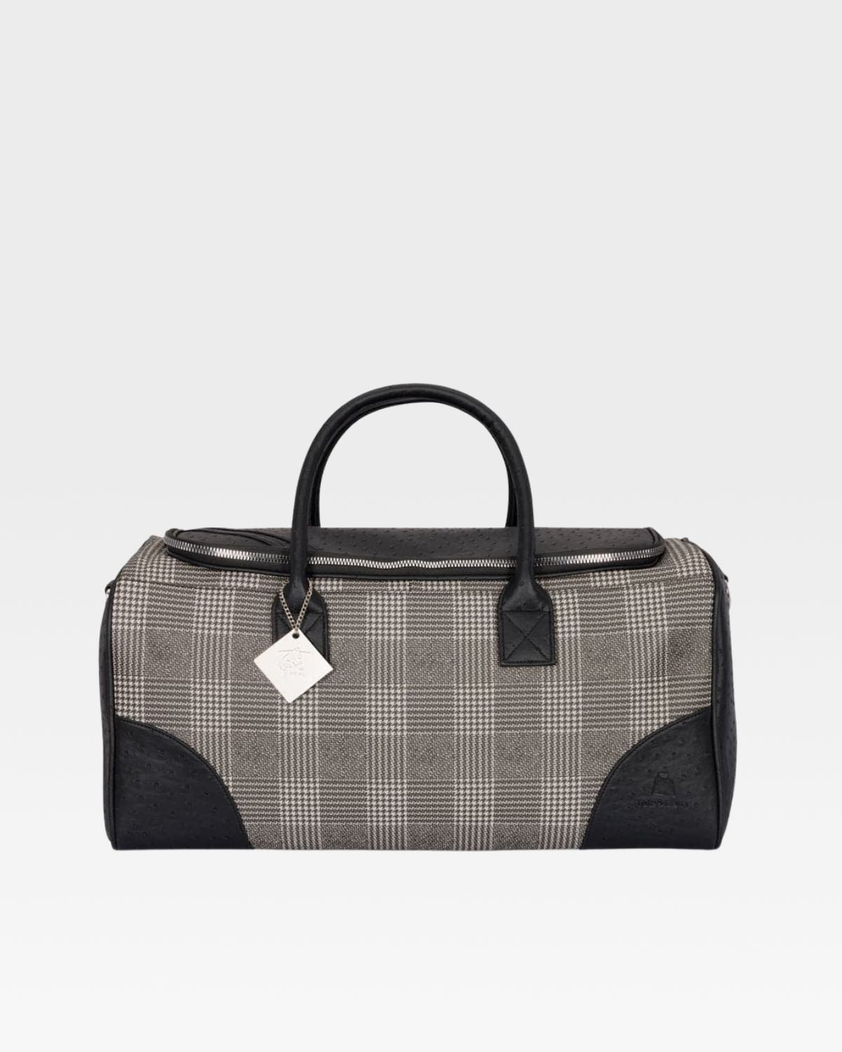 Plaid Travel Set in Black