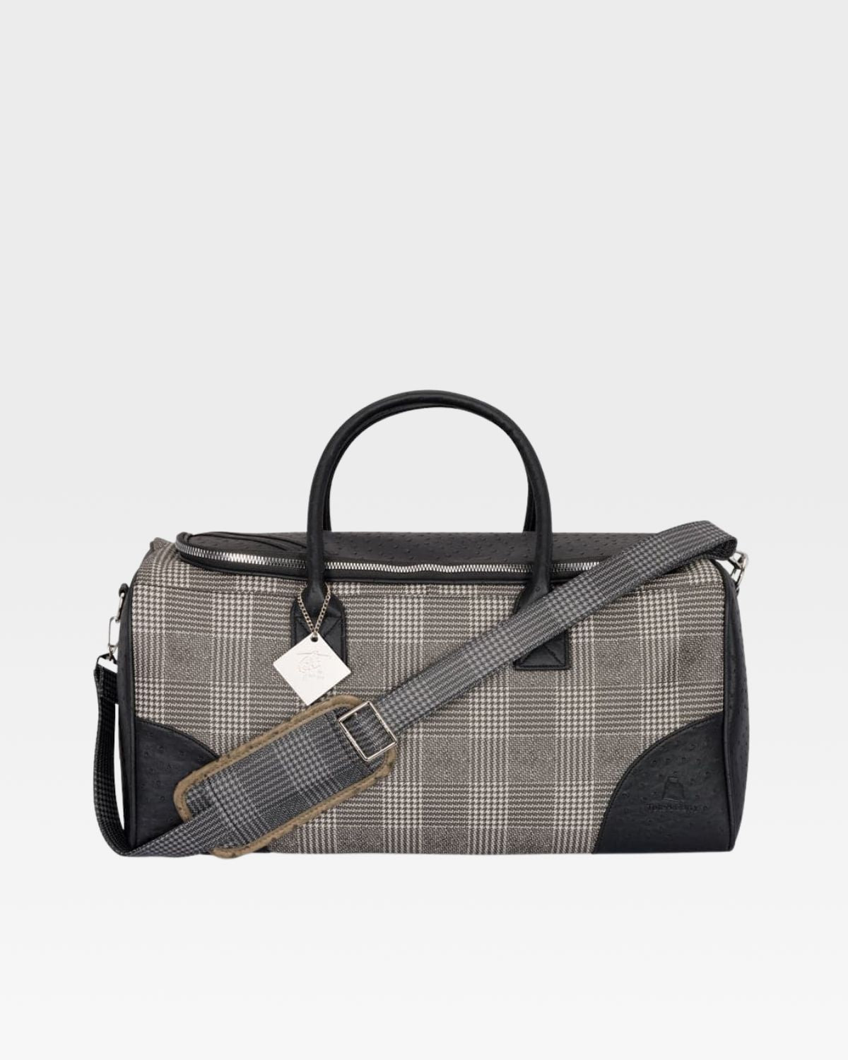 Plaid Travel Set in Black