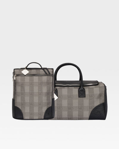 Plaid Travel Set in Black