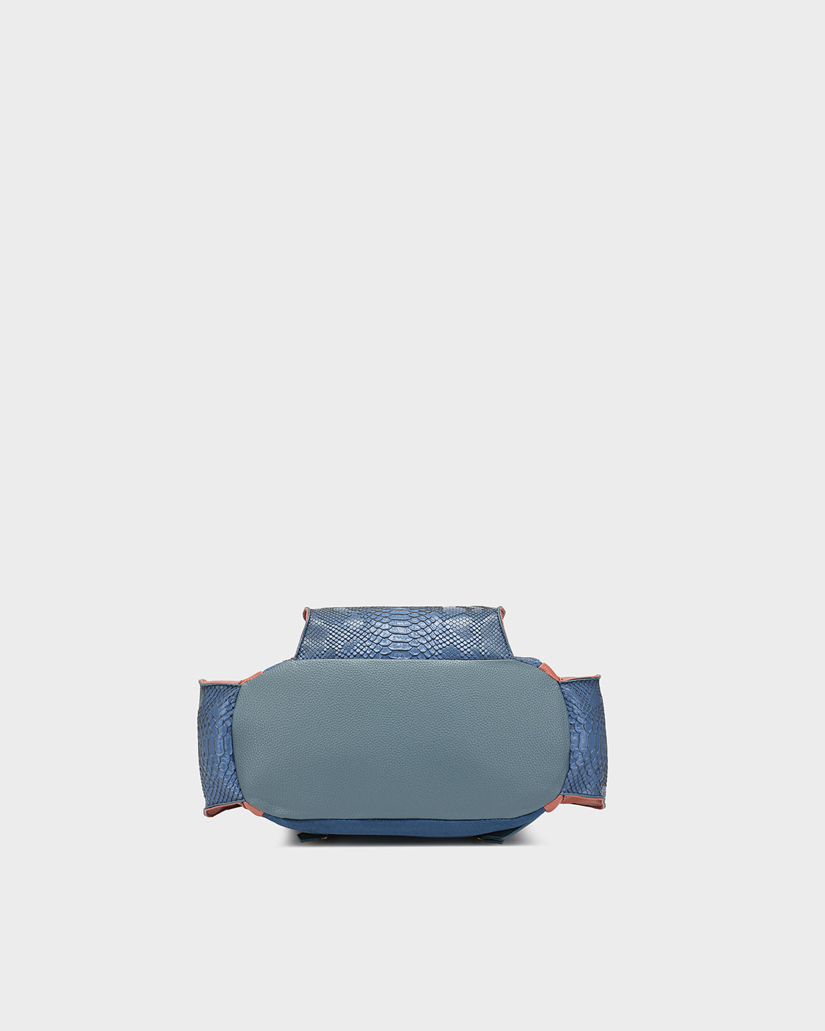 Power Luxe Backpack in Blue & Clay-Red