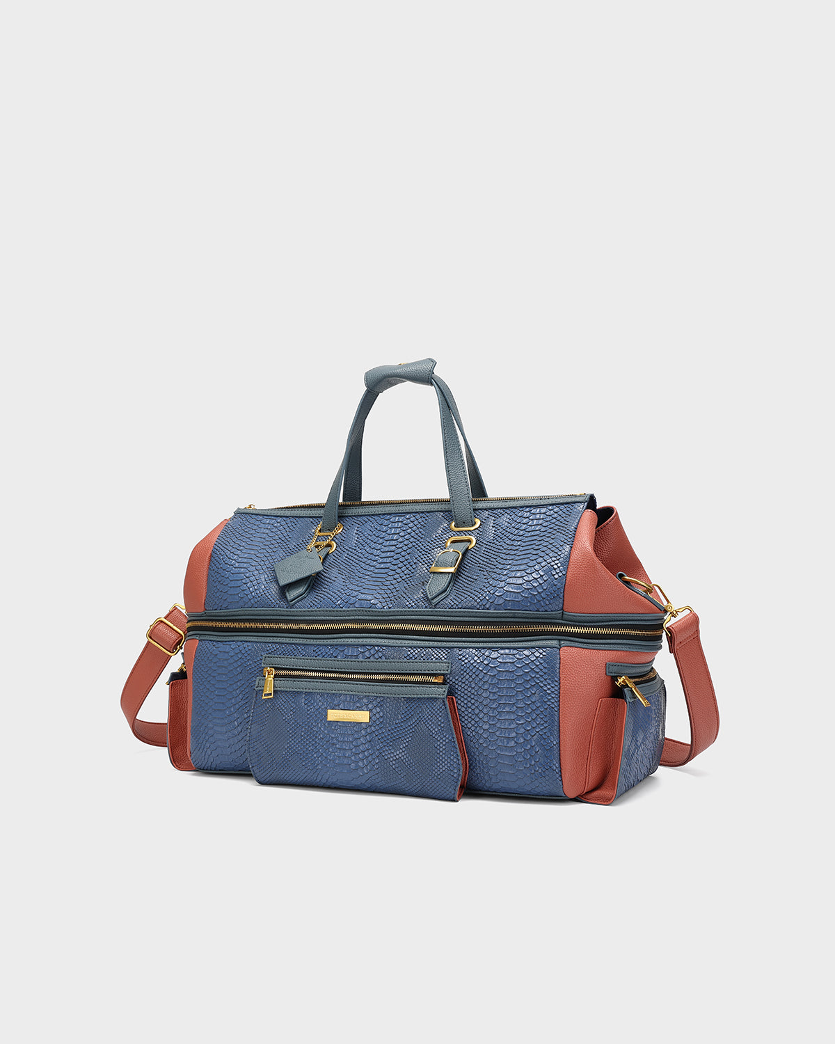 POWER Luxe Travel Set in Blue & Clay-Red 🗸