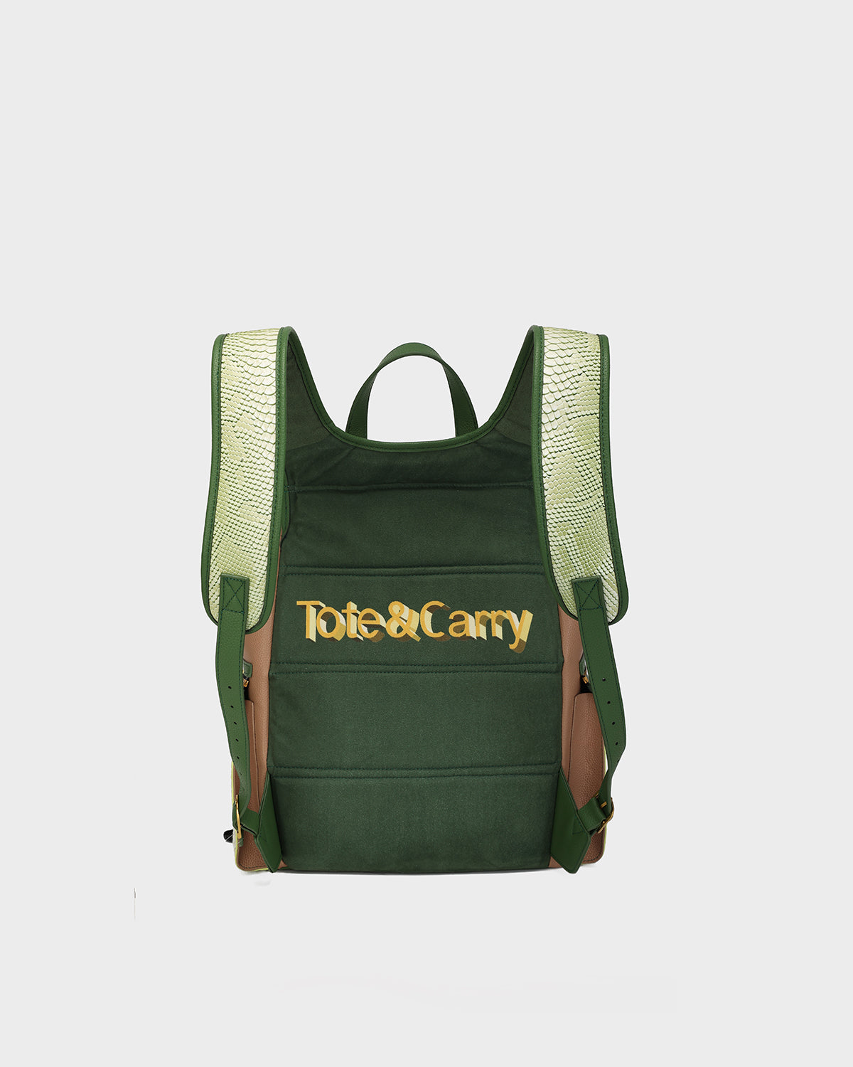 POWER Luxe Travel Set in Green & Brown