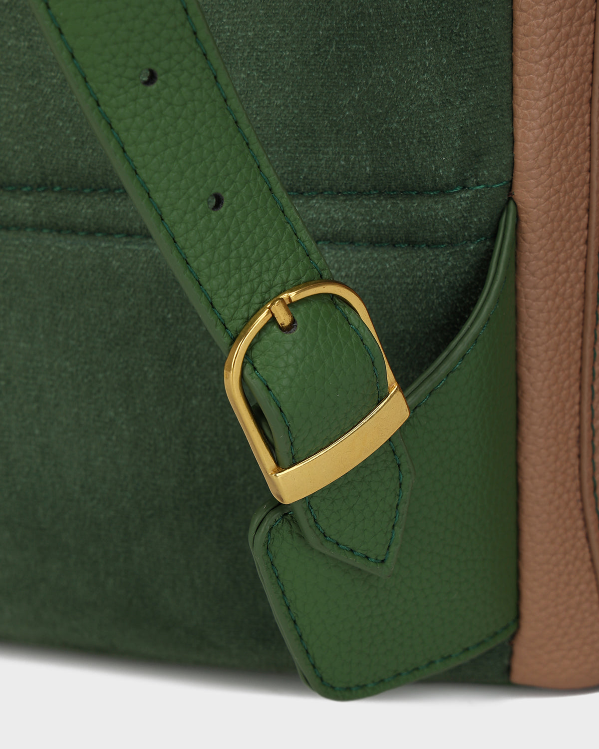 POWER Luxe Travel Set in Green & Brown