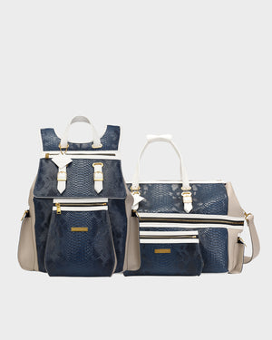 POWER Luxe Travel Set in Navy & Grey 🗸