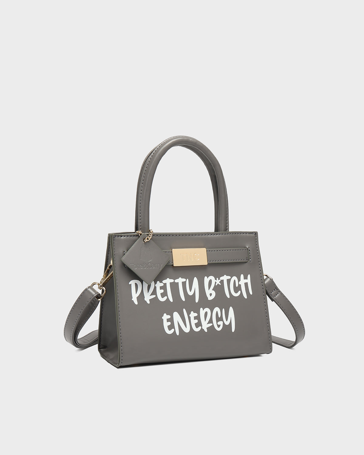 Pretty B Energy Mini Tote in Dark Grey