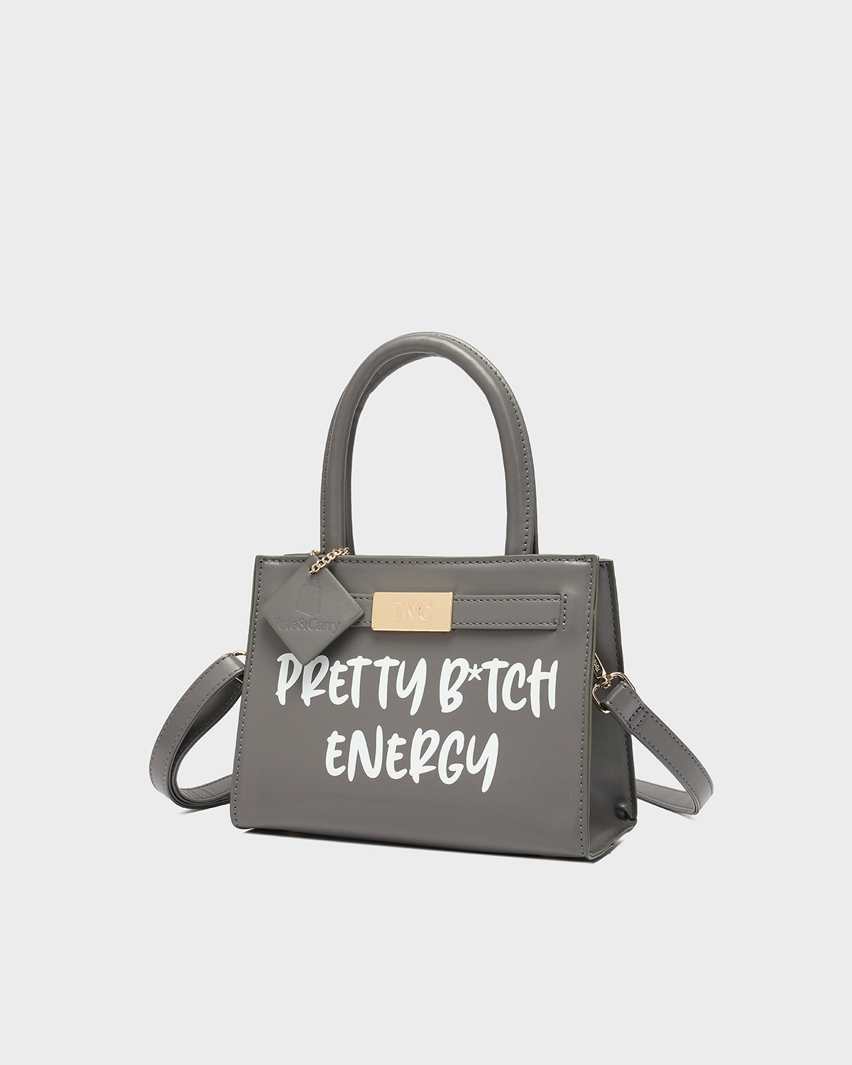 Pretty B Energy Mini Tote in Dark Grey