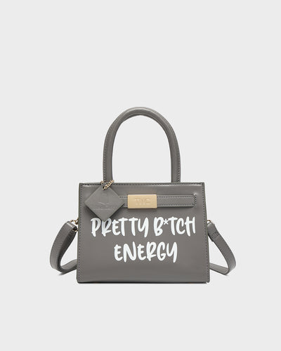 Pretty B Energy Mini Tote in Dark Grey