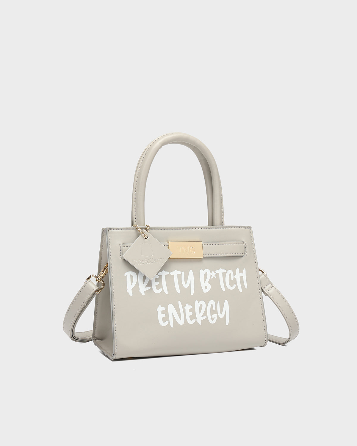 Pretty B Energy Mini Tote in Light Grey