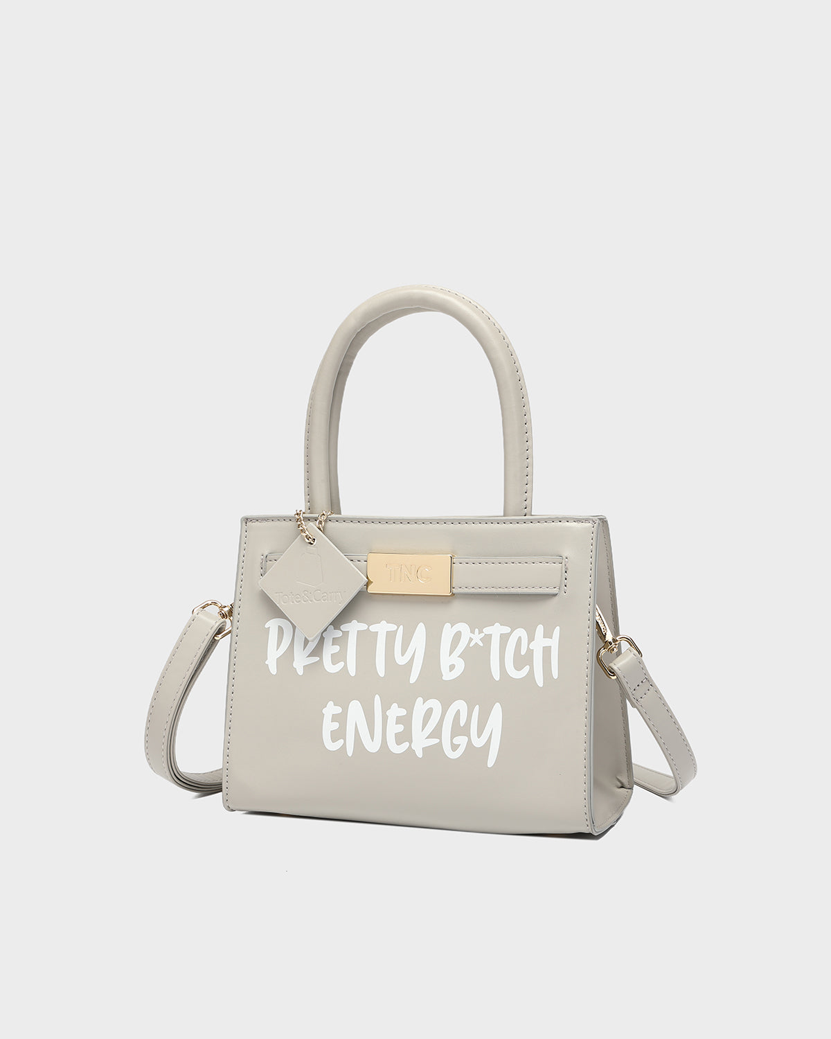 Pretty B Energy Mini Tote in Light Grey