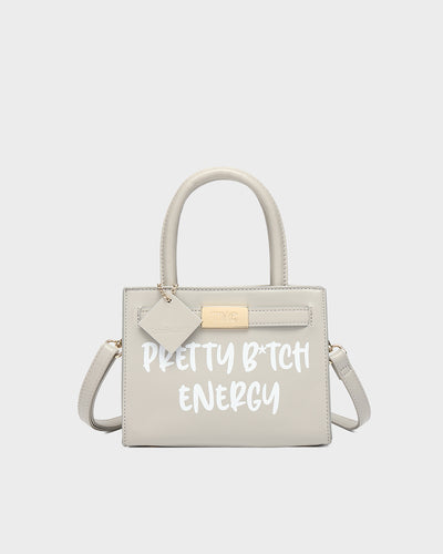 Pretty B Energy Mini Tote in Light Grey