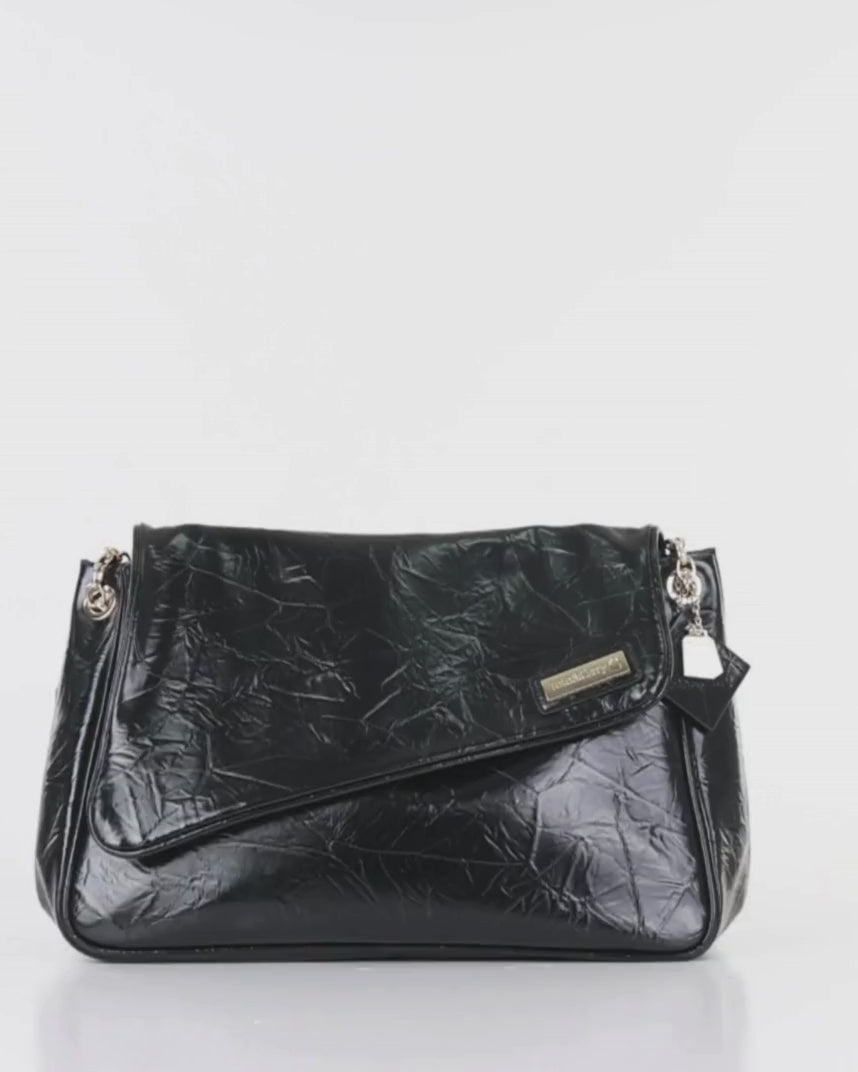 Rebellious Evening Shoulder Bag in Black