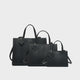 Prime 3PC Tote Bags Set in Black