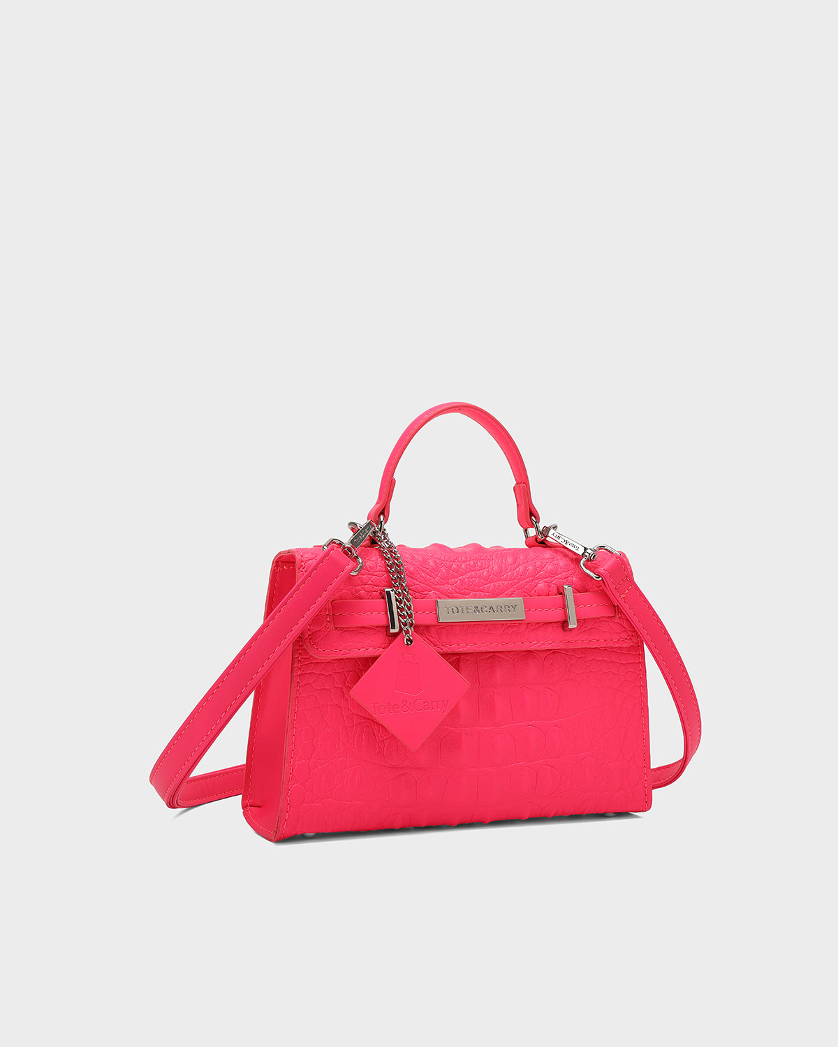 Prime Mini Tote Bag in Neon Pink