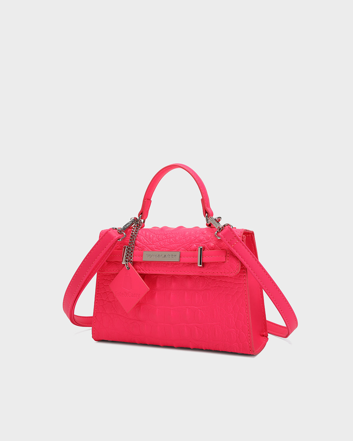 Prime Mini Tote Bag in Neon Pink
