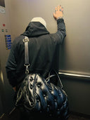 Puffer Quilted Travel Set in Black