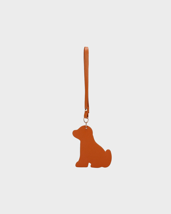 Puppy Key chain in Brown