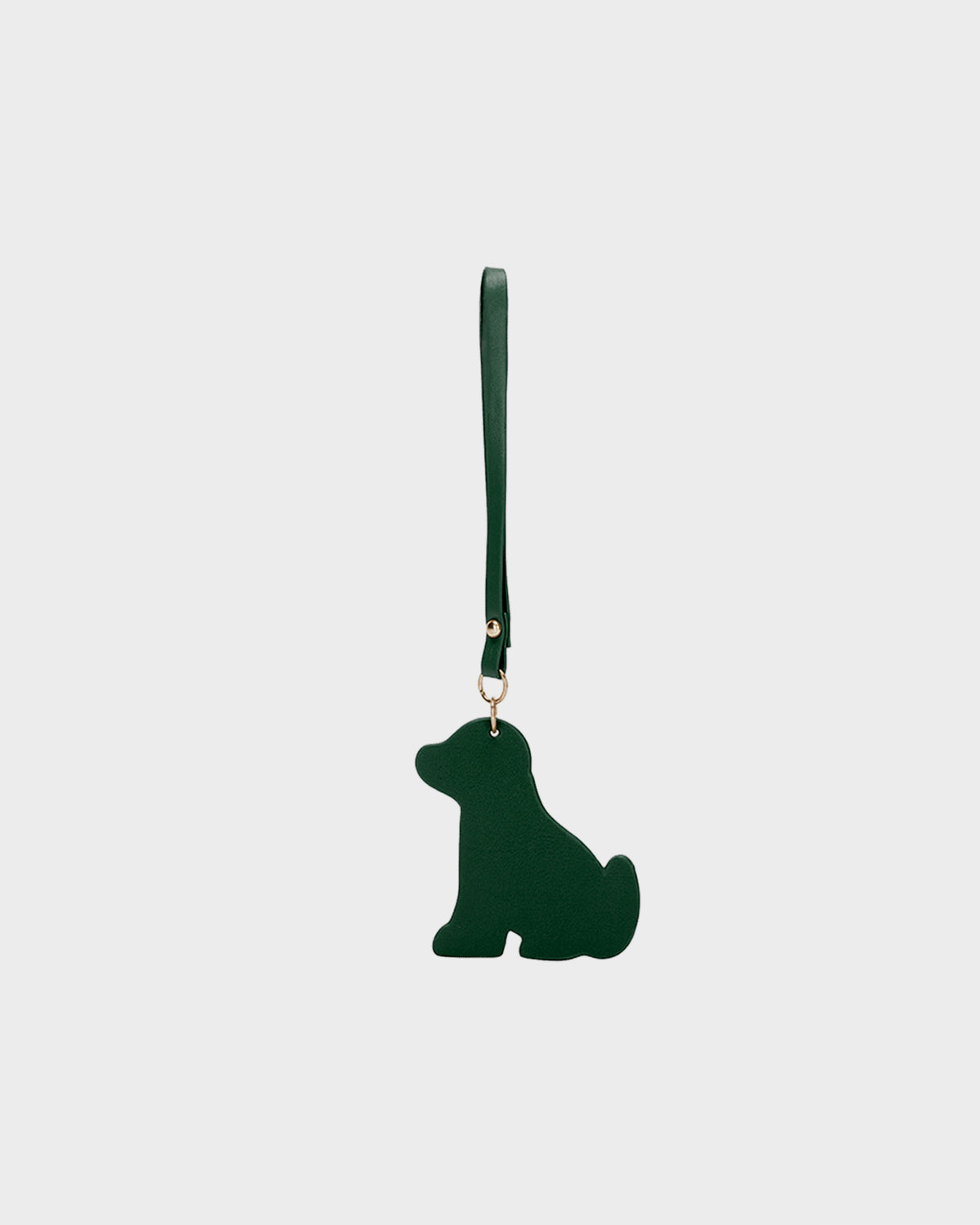 Puppy Key chain in Emerald Green