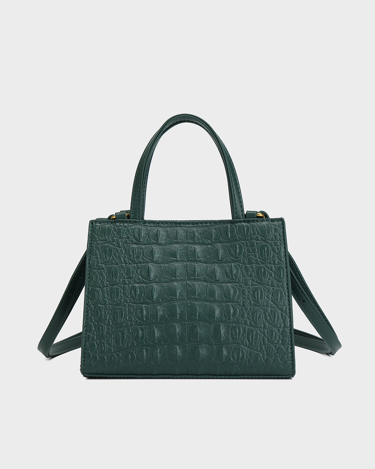 Raven 3PC Tote Bags Set in Emerald Green