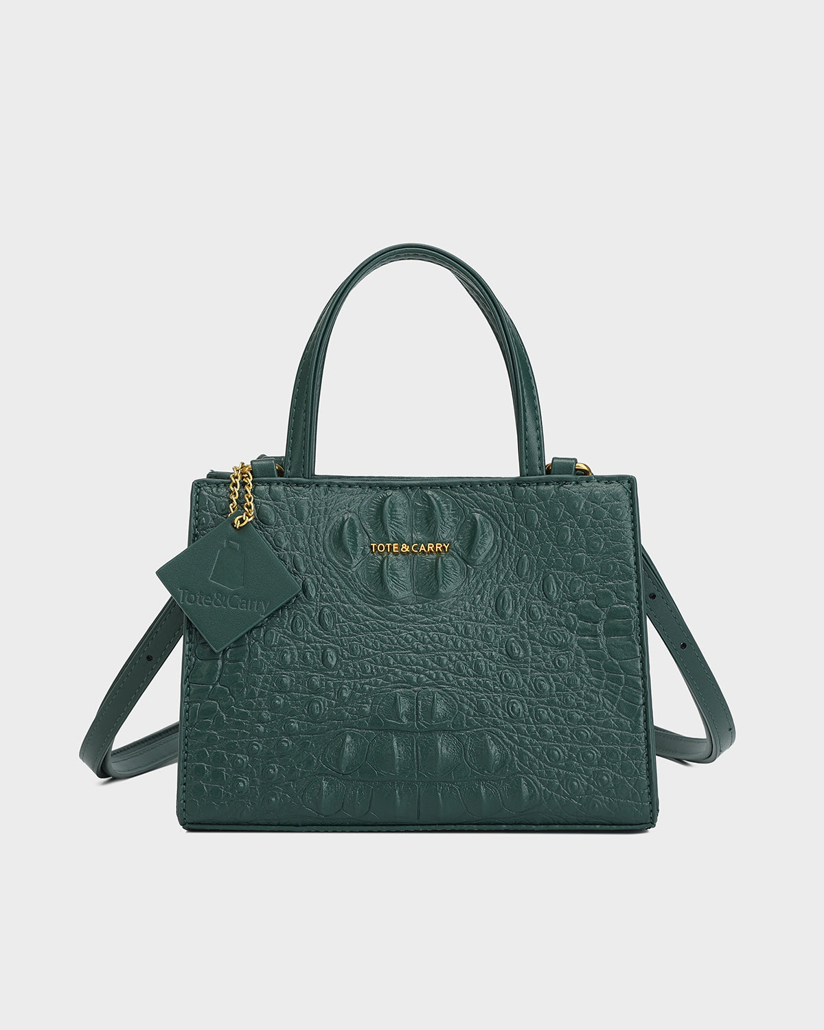 Raven 3PC Tote Bags Set in Emerald Green