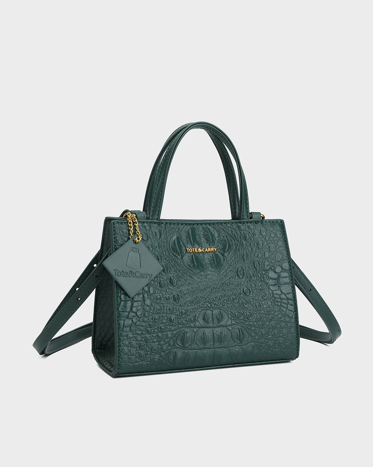 Raven 3PC Tote Bags Set in Emerald Green