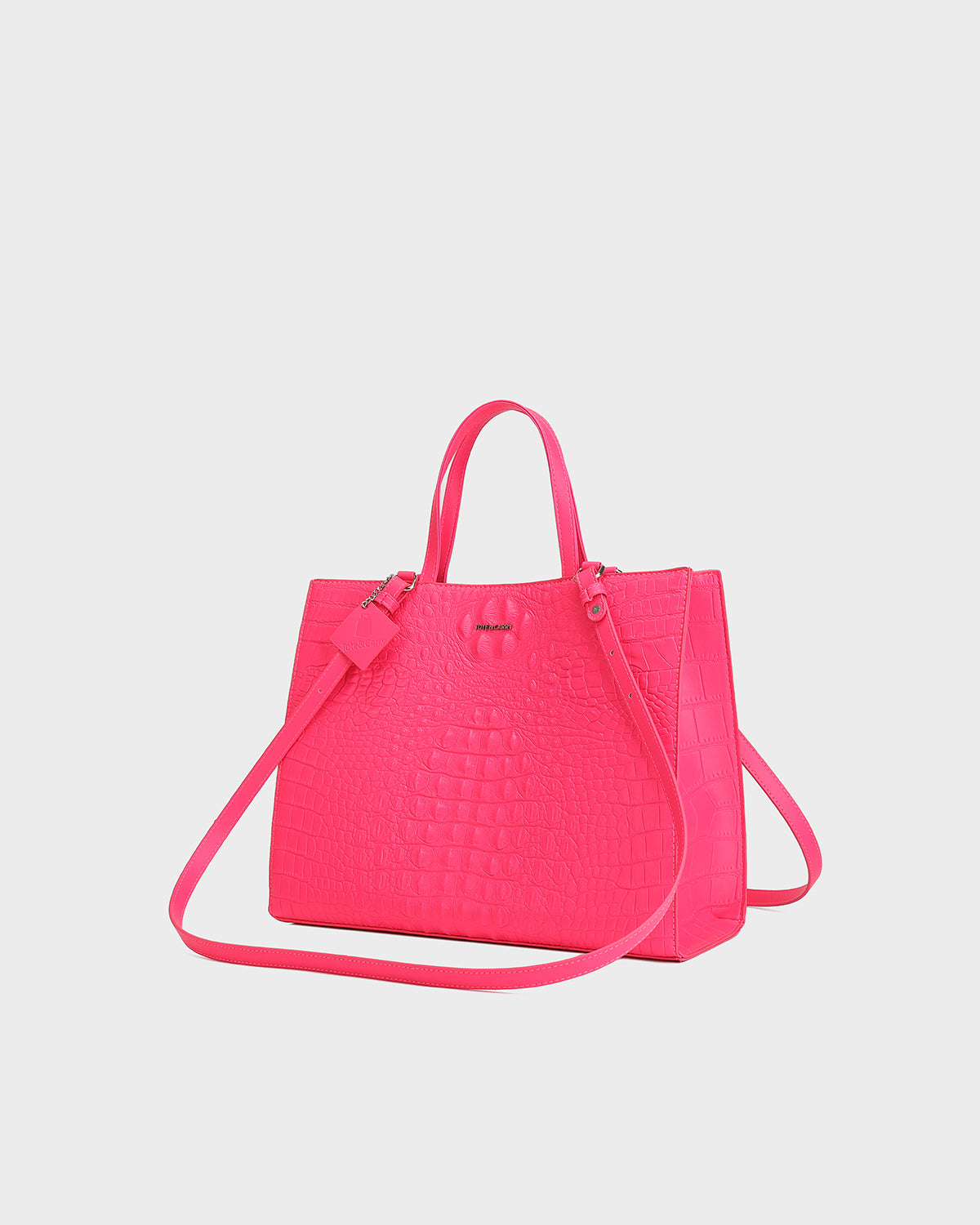 Raven 3PC Tote Bags Set in Neon Pink