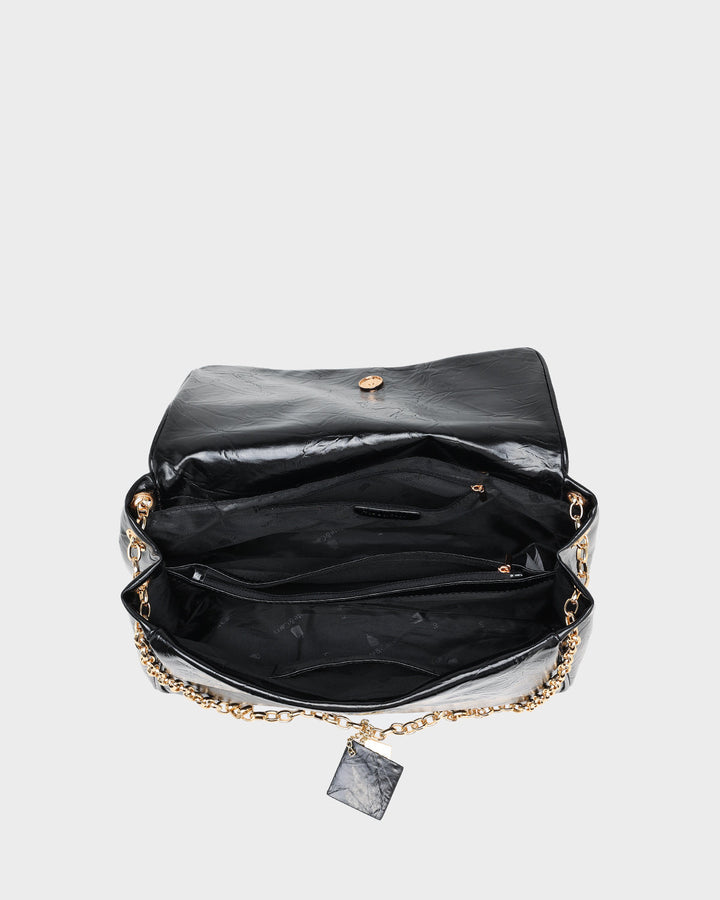 Rebellious Chic Tote Bag in Black