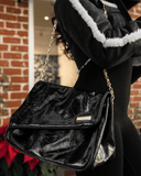 Rebellious Evening Shoulder Bag in Black