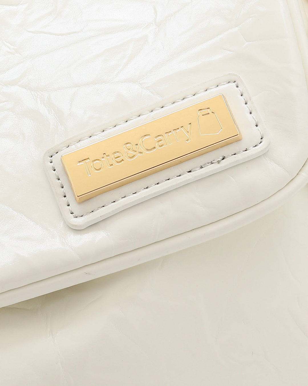 Rebellious Chic Tote Bag in White