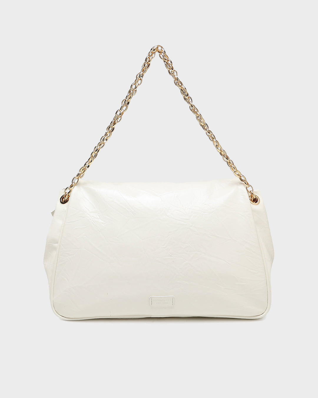 Rebellious Chic Tote Bag in White