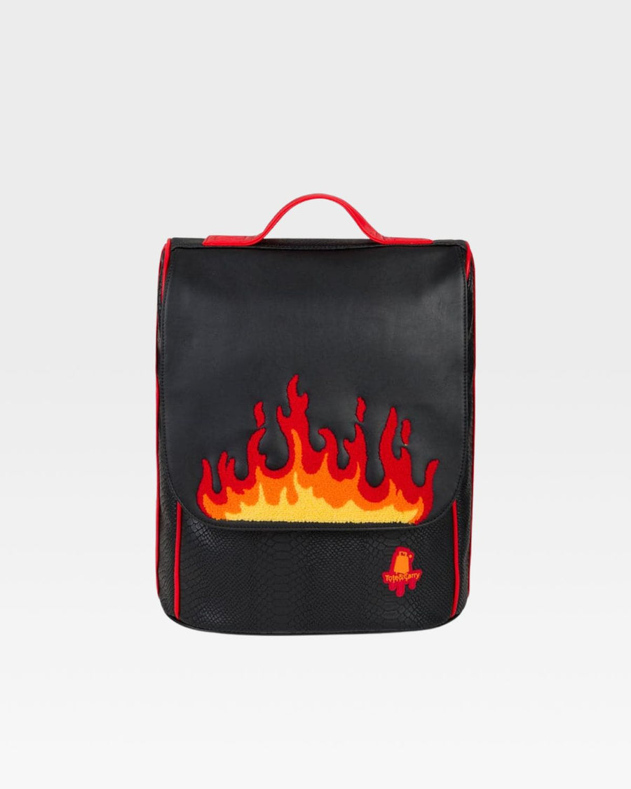 Red Fire Backpack in Black