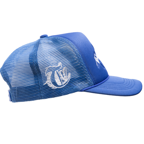 Royal Blue Tote&Carry XO Design Trucker Hat