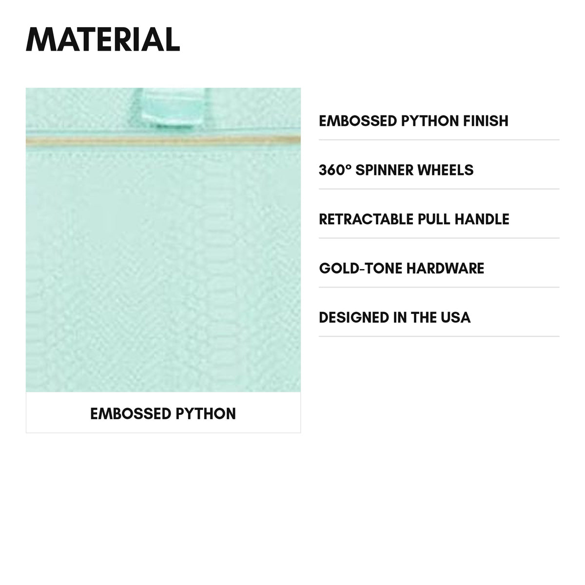 Signature Carry-On in Mint - material