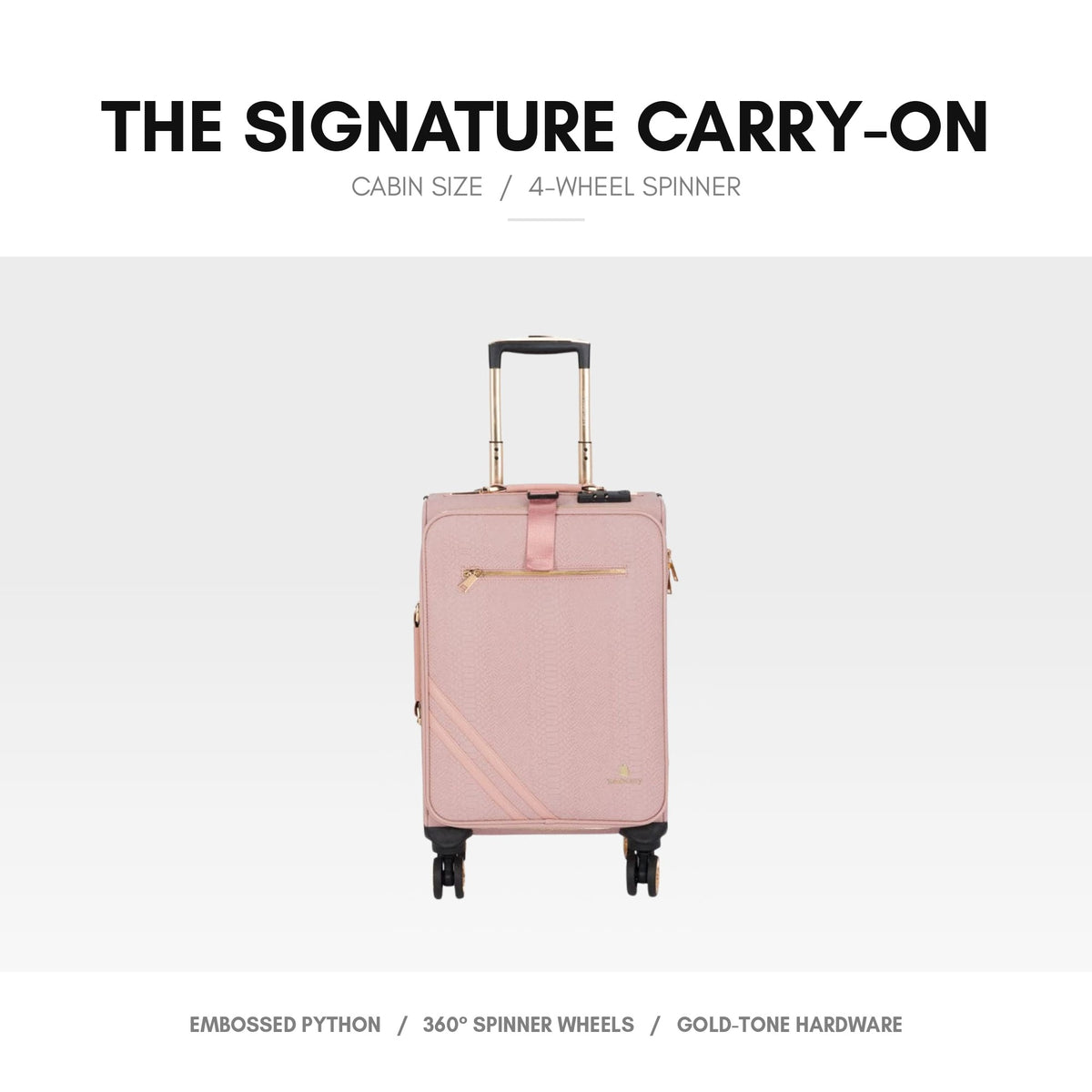 Signature Carry-On in Pink - the suitcase