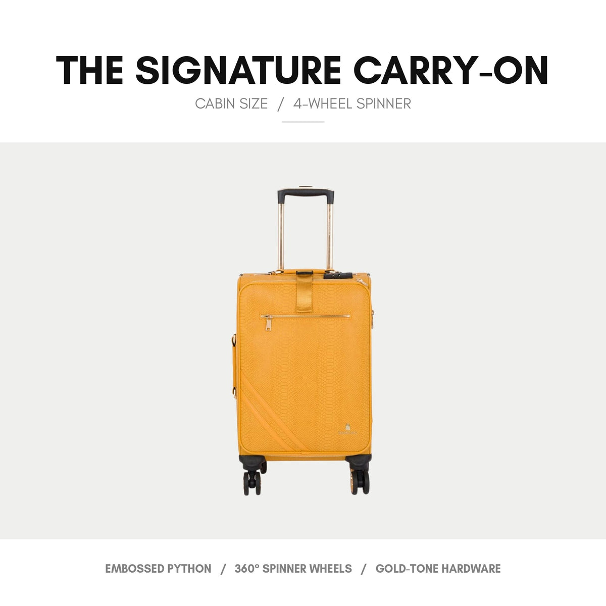 Signature Carry-On in Sunflower Yellow - the suitcase