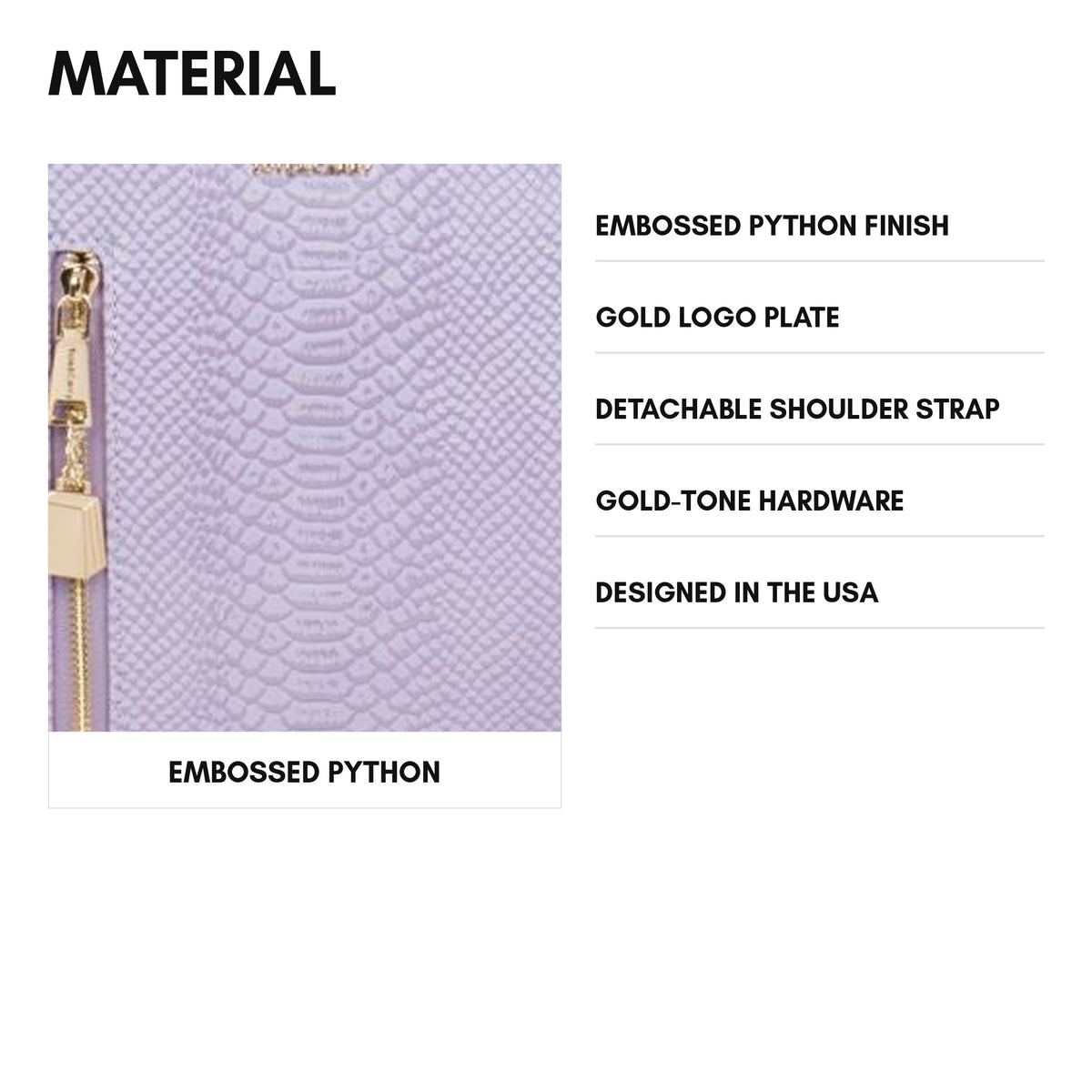 Signature Overnight Travel Set in Lavender - material