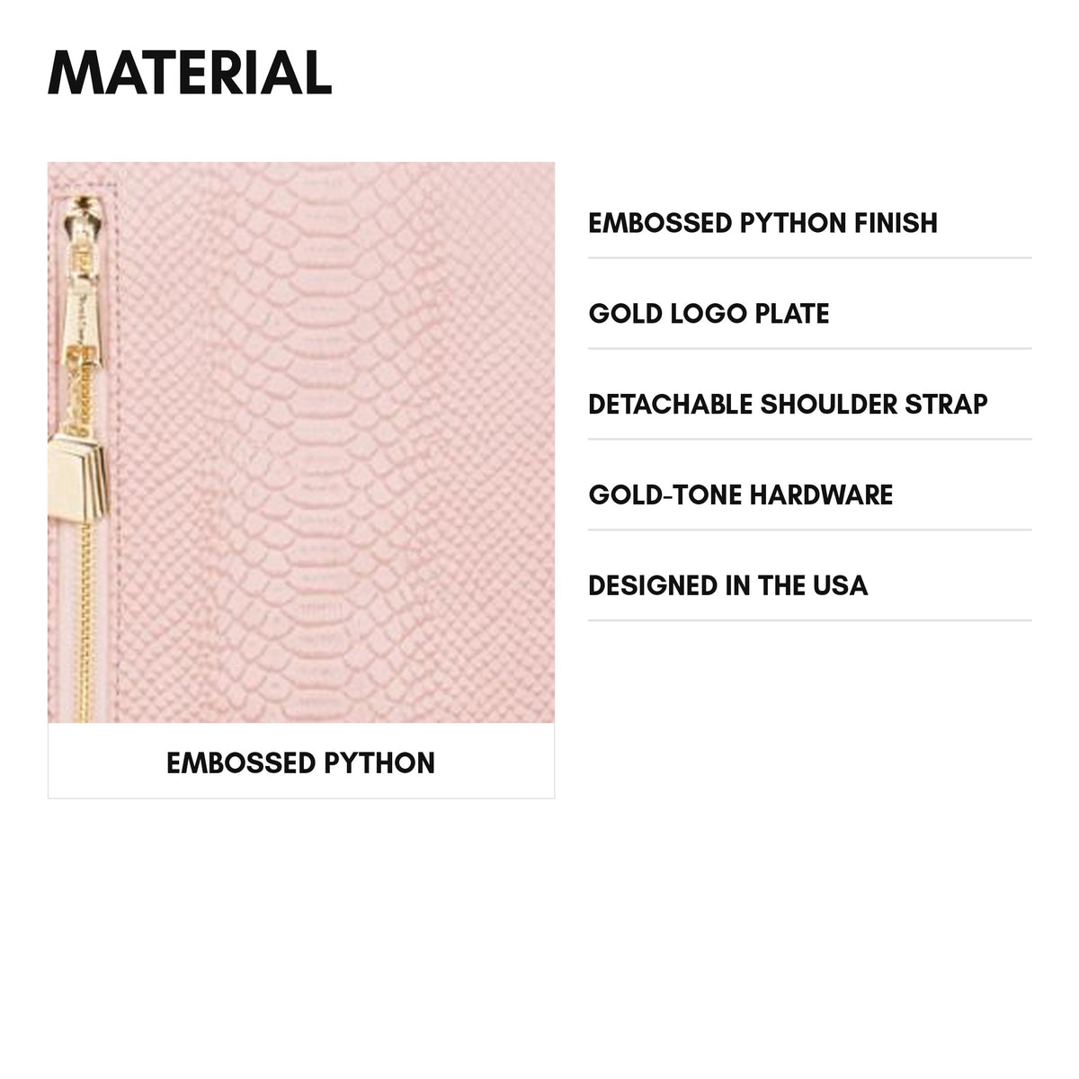 Signature Overnight Travel Set in Pink - material