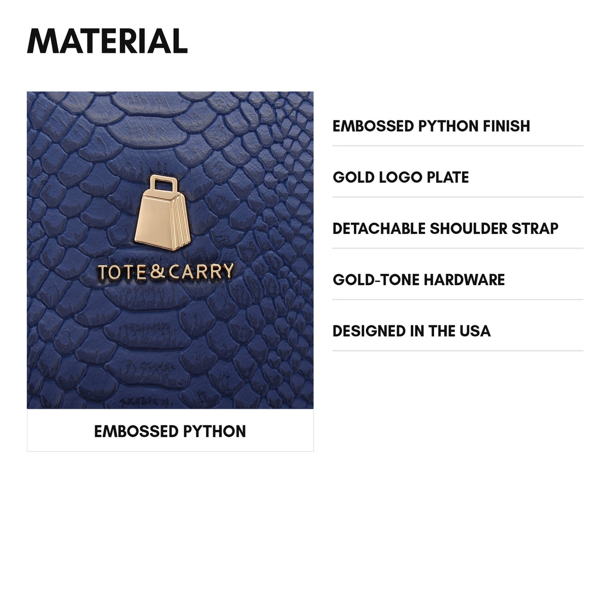 Signature Overnight Travel Set in Royal Blue - material