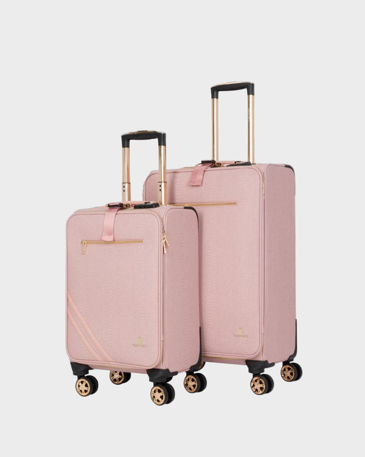Signature 2-Piece Luggage Set in Pink