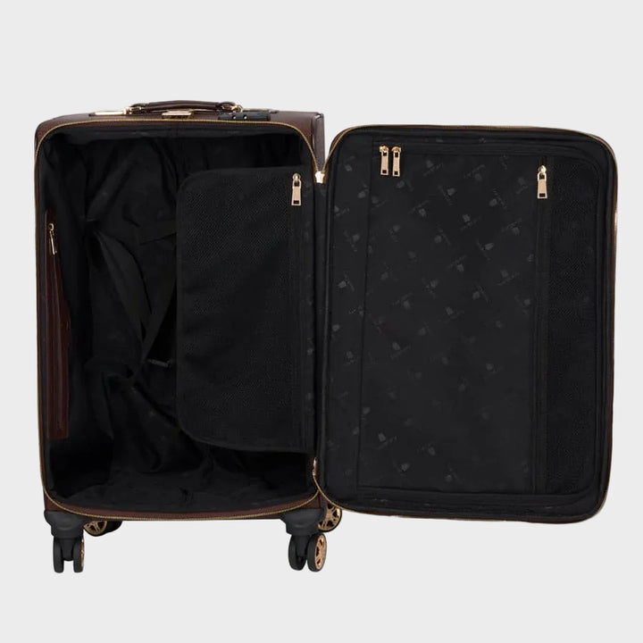 Chocolate Apollo 1 Faux Snakeskin Suitcase