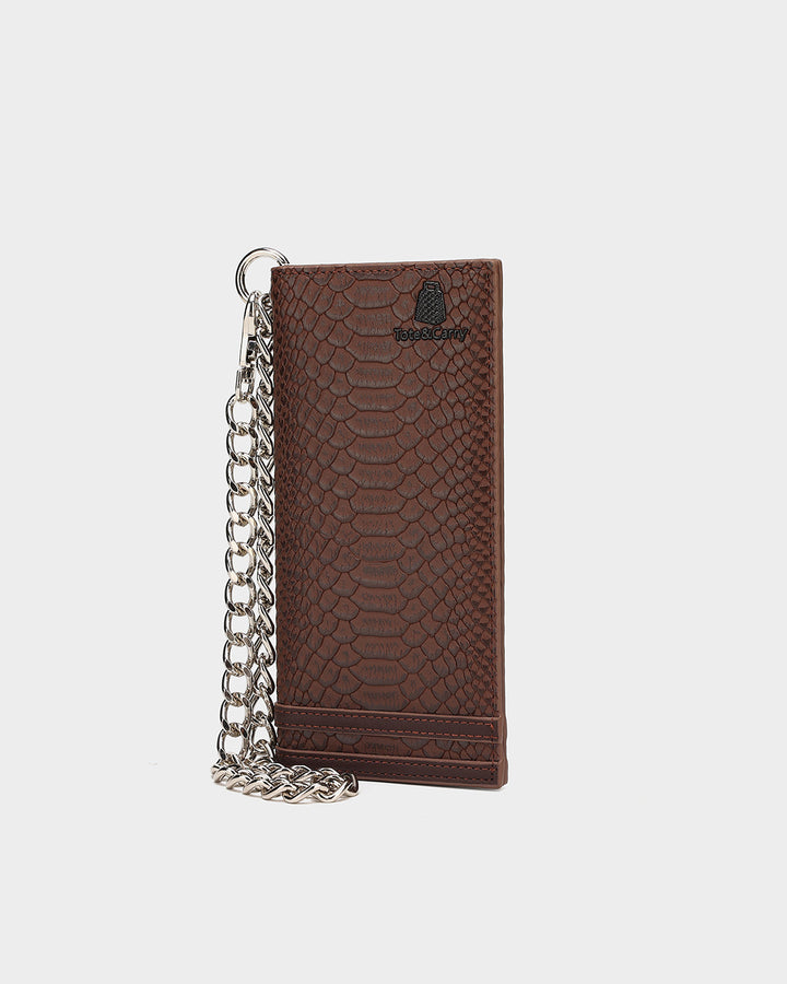 Apollo 1 Chain Wallet in Chocolate