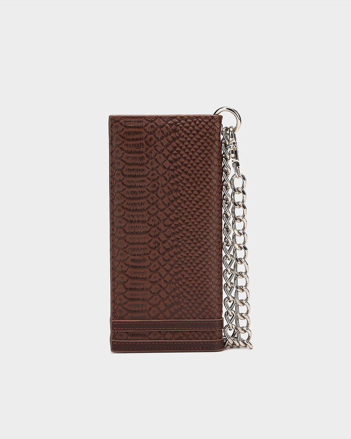 Apollo 1 Chain Wallet in Chocolate